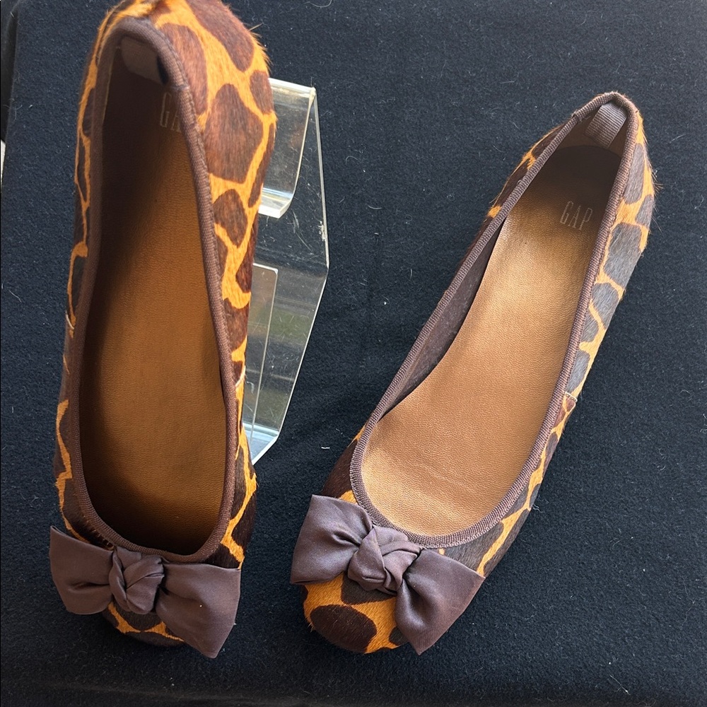 GAP Leopard Print Ankle Boots - Black & Tan